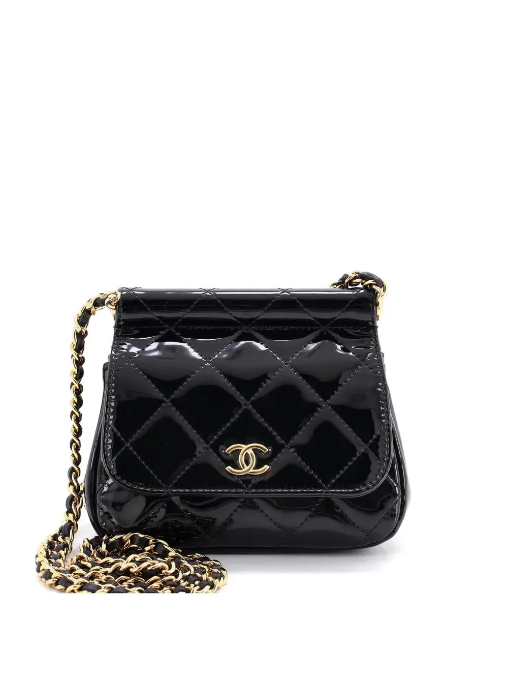 Chanel Cc Frame Flap Clutch With Chain #258295C28B